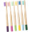 Set di 6 spazzolini da denti in bambù per bambini, con setole morbide, spazzolini manuali per bambini. 8