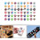 60Pcs Dog Paw Decal Stickers Multi-Use DIY Paw Pattern Scrapbook Stickers 3
