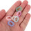 600pcs Oval Acrylic Linking Rings Quick Link Connectors 14x20mm Assorted Candy Colors 3