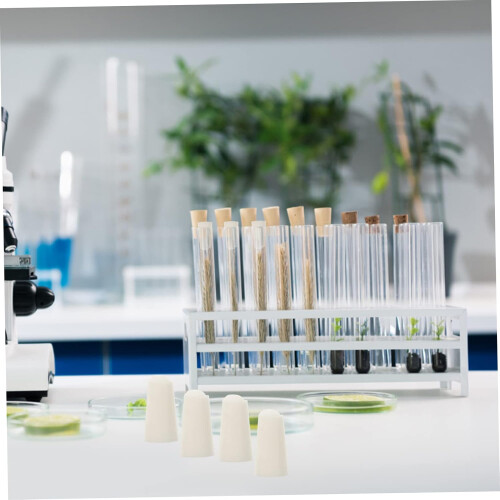 60 tappi di chiusura in silicone per provette da laboratorio e beute coniche. 1