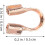 600pcs Copper Wire Guards U Shape Protector for Jewelry Making Crimp Tubes 2