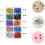 600pcs Multi-Função Push Pins Thumbtacks com cores variadas, Pp leve e aço inoxidável forma clássica 6
