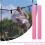 Trampoline Pole Sleeves Foam Covers 6pcs 40cm Pink Sponge Tubes Protective Padding 3
