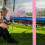 Trampoline Pole Sleeves Foam Covers 6pcs 40cm Pink Sponge Tubes Protective Padding 6