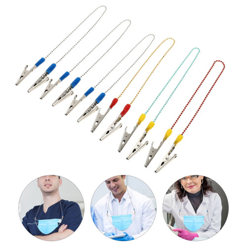 Ensemble de 6 pinces à bavoir pour le cou – Pinces en acier inoxydable 2