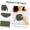 20pcs Black Replaceable Zipper Pulls Removable Zipper Sliders Household Clothes and Bag 4