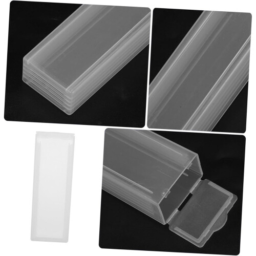 5pcs Abs Slide Case for Microscope Slides Pathological Box Slotted Channels Organiser Box for Sanitary Storage 2