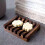 Porte-savon robuste et sec, en matière synthétique, lot de 6, marron. 4