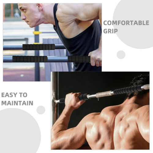 6Pcs Pull-Up Bar Handle Covers with Anti-Slip Sponge Grips Removable Soft Hand Cushions 2