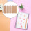 stk. trestempler med blomstermønster til scrapbooking og barneplanlegger 4
