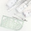 6pcs Green Plastic Geometric Drawing Ruler Set Measuring Templates 5