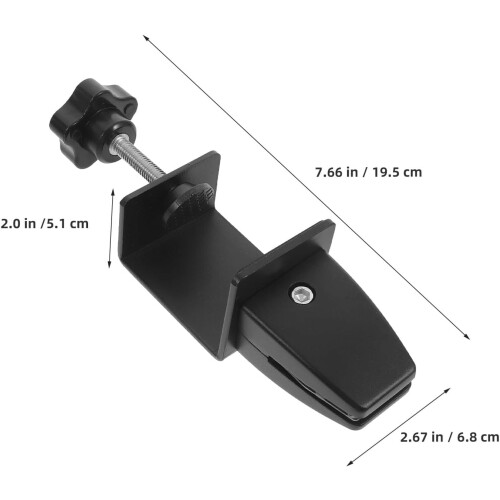 6pcs Aluminum Alloy Desk Partition Bracket Clips Adjustable Desktop Divider Support Clamp 1