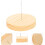 6 Sets Wooden Base Felt Doll Display Support Stand for Crochet Dolls 5