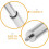 4Pcs Retractable Toilet Paper Holder Spring Rod Replacement, Chrome-Plated Tissue Roll Holder 7