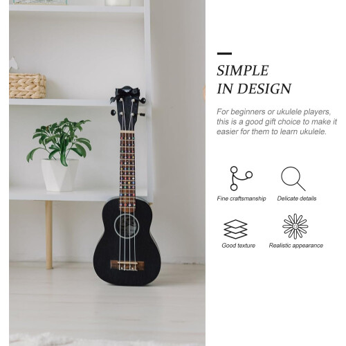 Ukulele Escala Adesivos 23 e 26 polegadas Ukulele Escalas 6 folhas leve prático pescoço painel decals 1