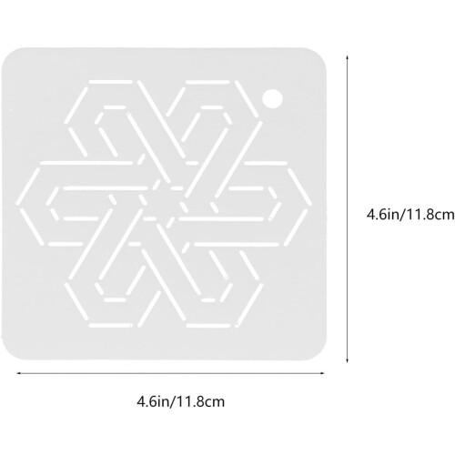 Set van 6 multifunctionele quiltstencils en naaipatronen voor patchworkquilts 1