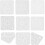 Set van 6 multifunctionele quiltstencils en naaipatronen voor patchworkquilts 8