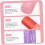 5pcs Roller Bottles Empty Small Refillable Essential Oil Roller Container for Lip Oil Aromatherapy 6