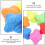 6pcs Hexagonal Reaction Balls Set 5.5cm Silicone Training Balls for Agility 5