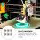 6pcs Plastic Pulley Wheels for Printer Passive Roller Bearings Compatible Printer Accessories 2