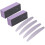 6pcs Three-sided Sponge File Nail File for Manicure Grinding Bar Nail Buffer Polisher for Manicure Tool 8