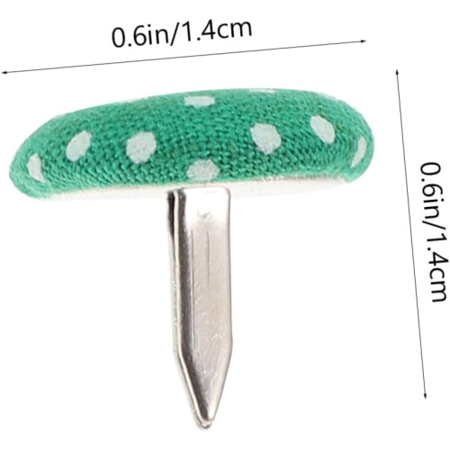 50pcs Two-Legged Nail Cloth Wrapped Decorative Nails DIY Materials 1