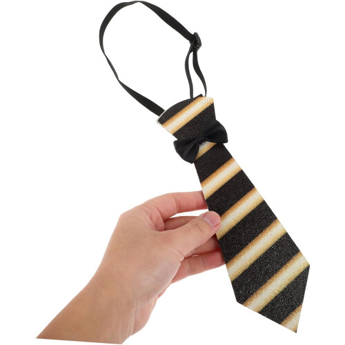 6pcs Adjustable Elastic Ties for Graduation Events Comfortable Neckties Stylish Solid Color Design 2