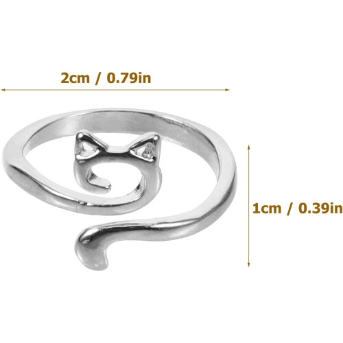 6pcs Silver Crochet Rings Yarn Guide Finger Holders Adjustable Braided Open Knitting Loop Accessories 1