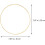5pcs Dream Catchers Frame Metal Crafting Ring Woven Craft Ring 20cm Diameter Solid Gold Meta 2