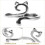 6pcs Silver Crochet Rings Yarn Guide Finger Holders Adjustable Braided Open Knitting Loop Accessories 3