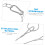 Tether Cable Ropes and Safety Features for 6pcs Stainless Steel 3