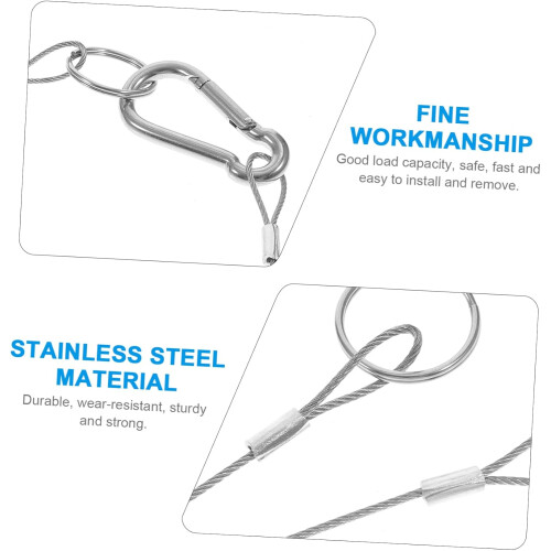 Tether Cable Ropes and Safety Features for 6pcs Stainless Steel 2