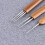 Set di 6 uncinetti in bambù carbonizzato per trecce e dreadlock. 5