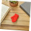 Caja expositora rectangular de madera con acolchado suave, estilo moderno minimalista. 5