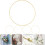 5pcs Dream Catchers Frame Metal Crafting Ring Woven Craft Ring 20cm Diameter Solid Gold Meta 7