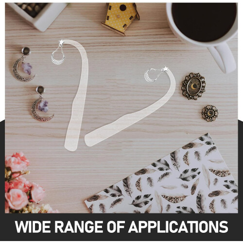 5pcs Curved Acrylic Earring Try On Rods Earring Display Sticks Storage Rack 2