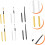 6pcs Lip Brush with Covers Portable Makeup Applicators for Women Bionic Tips 5