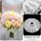 6 pălării albe din dantelă florală pentru buchet de mireasă 7