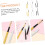 6pcs Lip Brush with Covers Portable Makeup Applicators for Women Bionic Tips 7