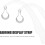 5pcs Curved Acrylic Earring Try On Rods Earring Display Sticks Storage Rack 7