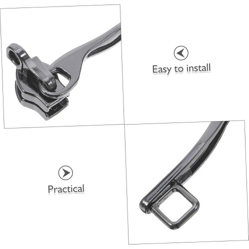 5 Pairs Heavy Duty Double Layer Zipper Pulls with Single Lock Hole Explosion Replacement 2