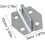 5pcs Iron Tool Hanging Hooks Set for Pegboard Silver Curved and U Shaped Storage Hooks 2
