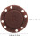 5 par runda magnetiska knappar, 2,2 cm diameter, kaffefärgade, handsydda tryckknappar 2
