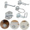 5pcs Iron Tool Hanging Hooks Set for Pegboard Silver Curved and U Shaped Storage Hooks 7