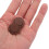 5 par runda magnetiska knappar, 2,2 cm diameter, kaffefärgade, handsydda tryckknappar 4