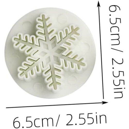 6 st silikonkakform DIY-kakform Julkaka Non-stick Premium silikonmaterial 1