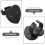 6Pcs Microphone Hook Wall Mount Holder with Anti-Rolling Rings and Heart-Shaped Clips 3