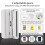 Mini bag sealer USB-powered heat sealer and cutter white 3