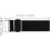 6pcs Adjustable Thickened Elastic Hat Extender Straps with Silver Buckles 2.5cm Width 7