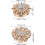 4pcs Gold-Plated Button Covers for Shirts Rhinestone Shirt Button Covers 2